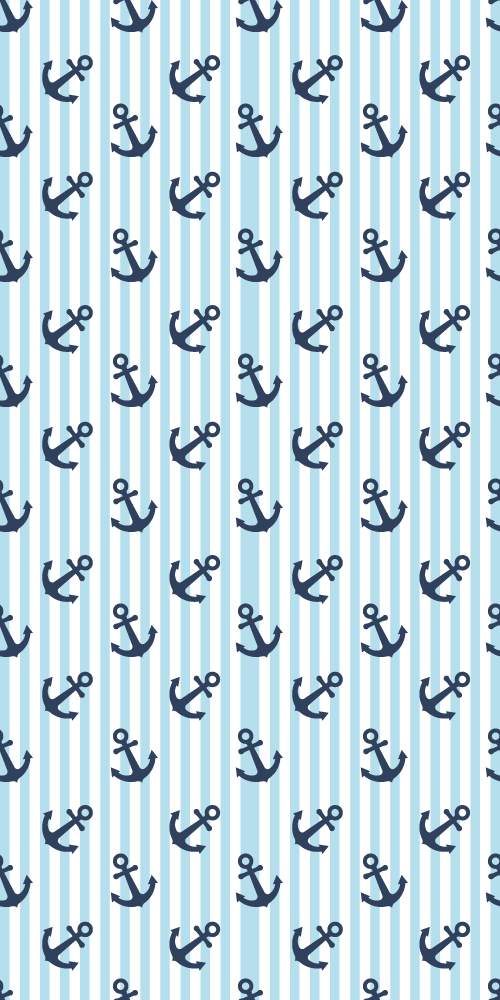 Vinyl teppich badezimmer mit navyblauem streifenmuster - TenStickers