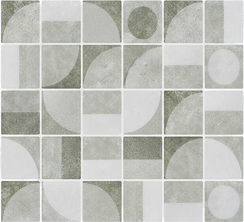 Vinyl teppich badezimmer abstrakte graue muster - TenStickers