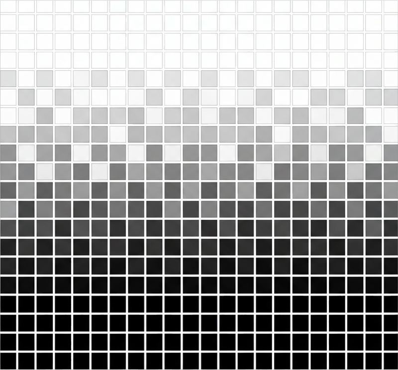 Vinyl teppich badezimmer mit kleinen monochromen mosaiken - TenStickers