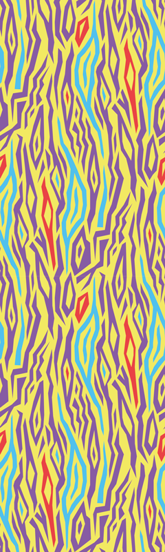 Vinyl teppich küche im vintage zebra tierdesign - TenStickers