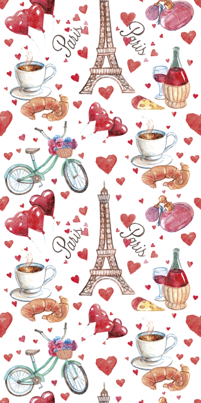 Vinyl teppich küche liebe zu paris - TenStickers