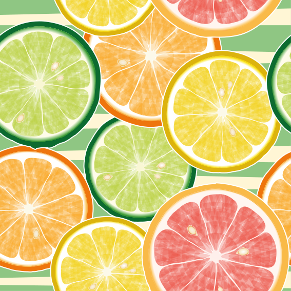 Vinyl teppich küche citrus fliesenaufkleber - TenStickers