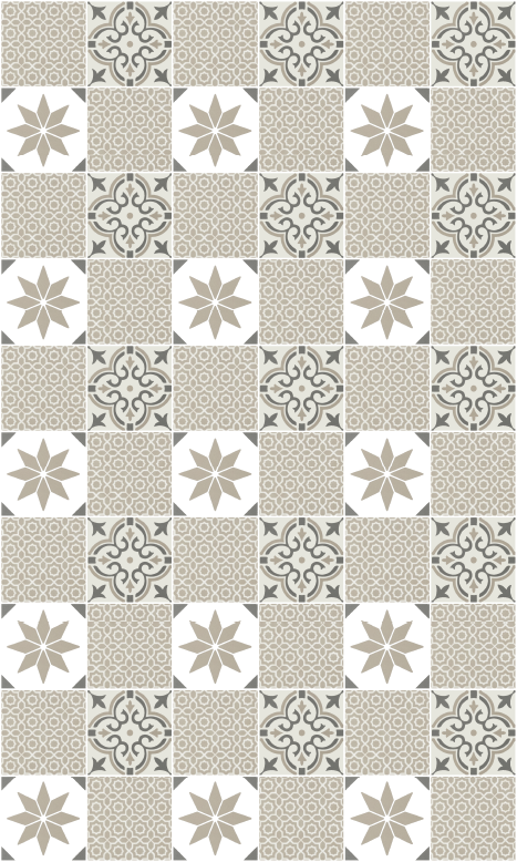 Vinyl teppich küche sandstein marokkanisches mosaik - TenStickers