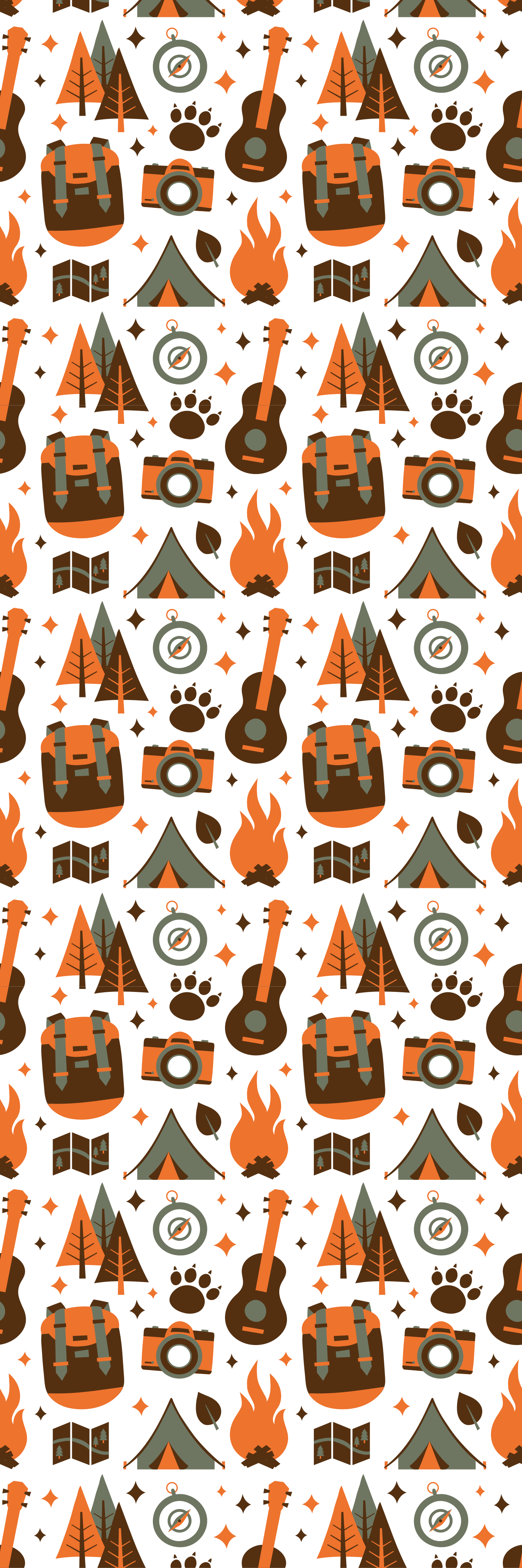 Vinyl teppich schlafzimmer berge bär holz feuer - TenStickers