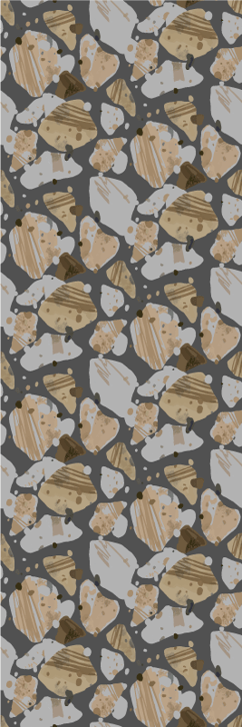 Vinyl teppich schlafzimmer zement terrazzo muster - TenStickers