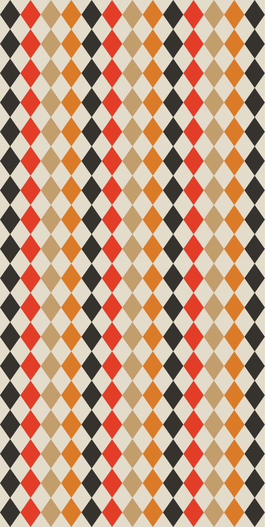Vinyl teppich schlafzimmer retro 80er diamanten - TenStickers