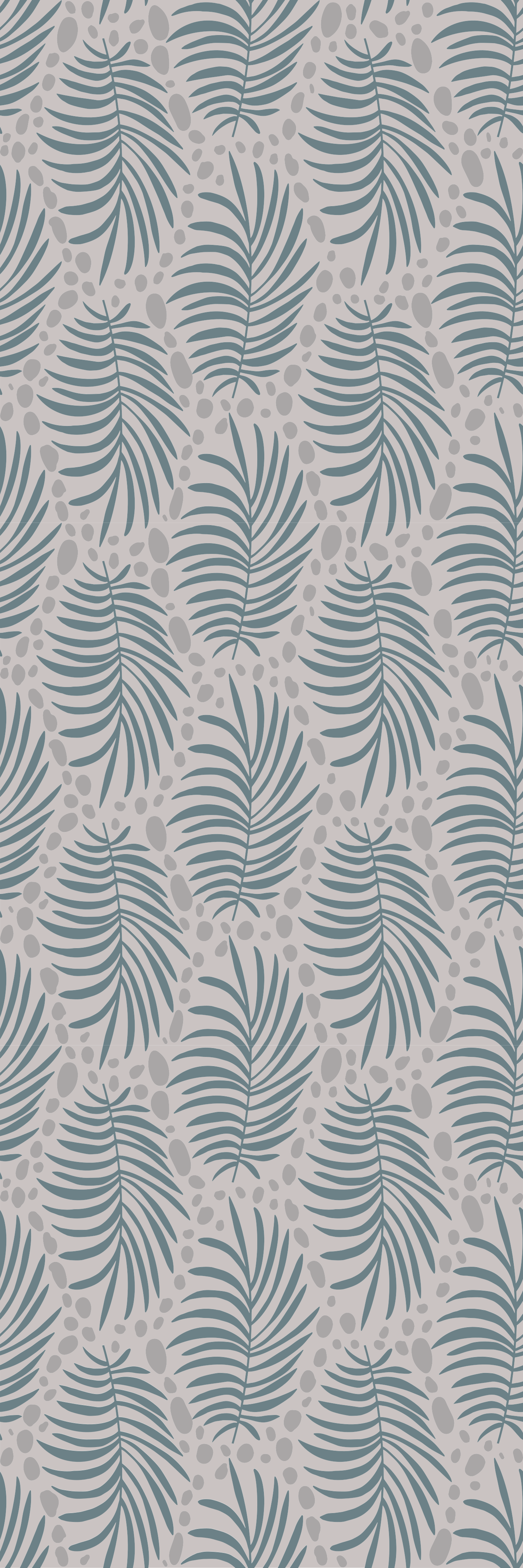 Vinyl teppich schlafzimmer tropical blau hamptons-muster - TenStickers