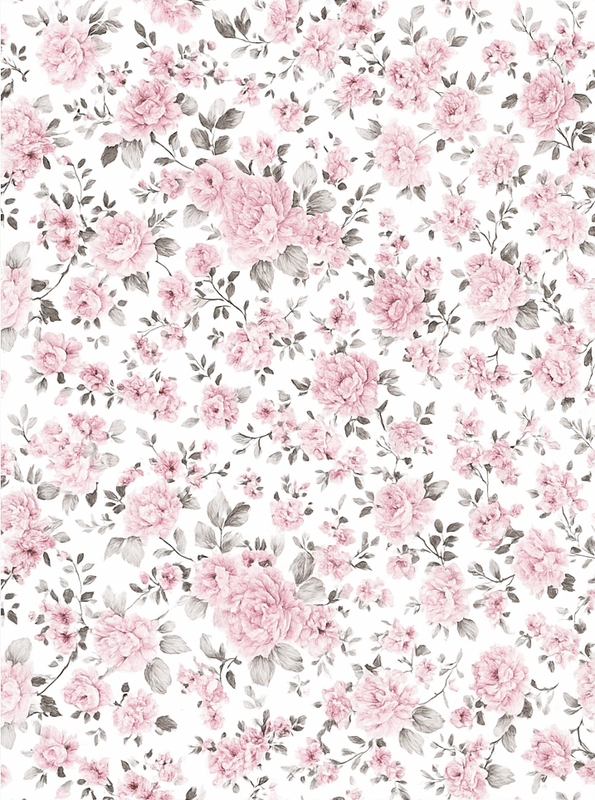 Vinyl teppich schlafzimmer im alten retro blumen design - TenStickers