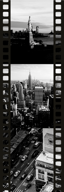 Vinyl teppich schlafzimmer nyc fotokollage - TenStickers