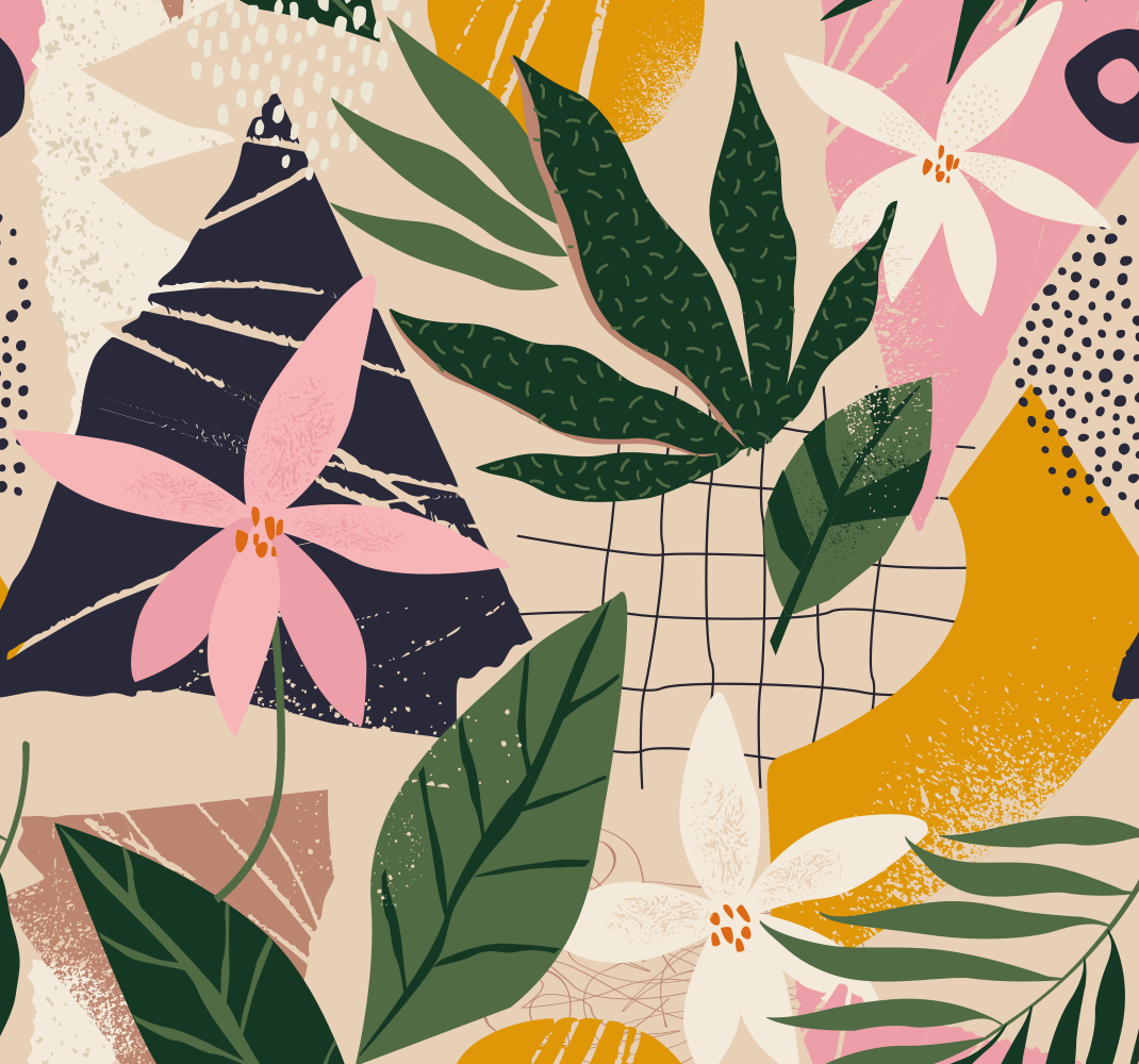 Vinyl teppich schlafzimmer ein garten im zuhause - TenStickers