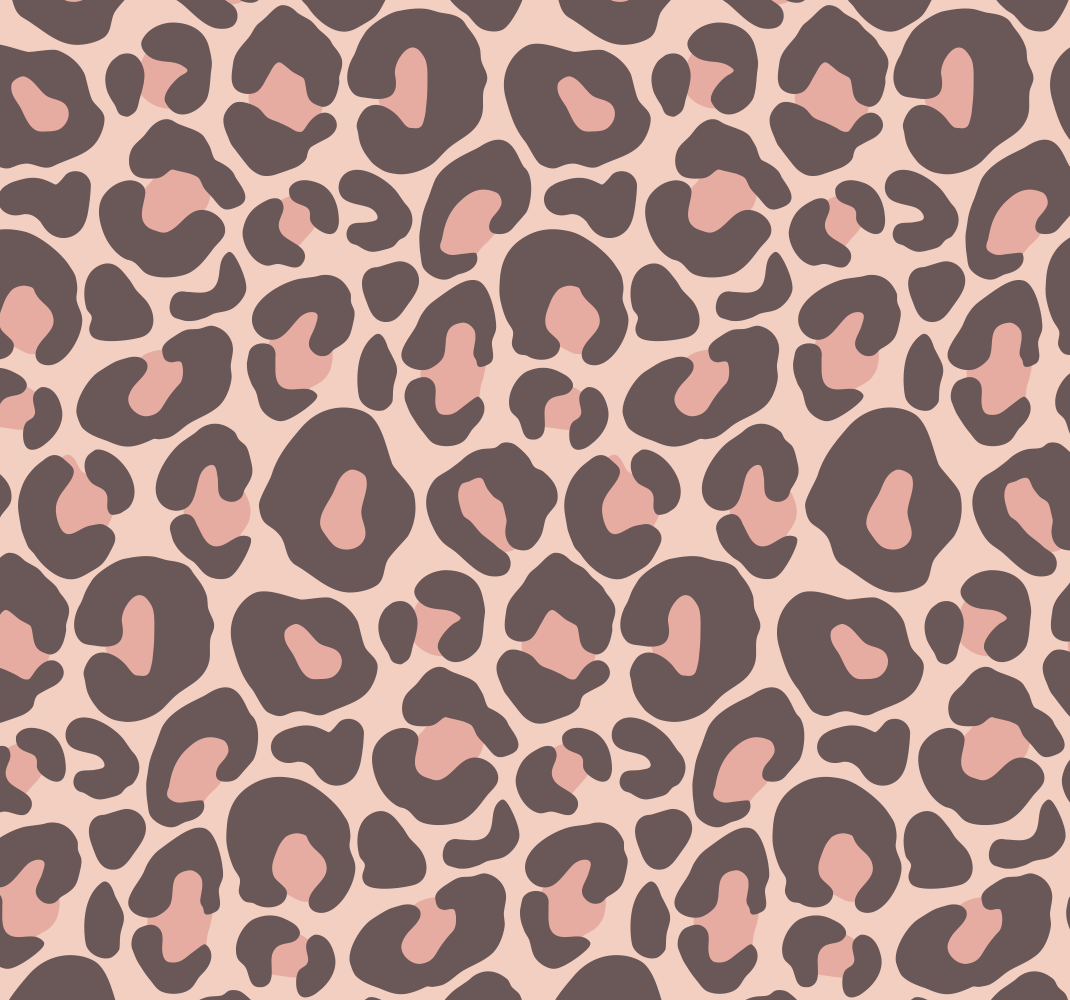 Vinyl teppich schlafzimmer im pinken leopardenmuster - TenStickers