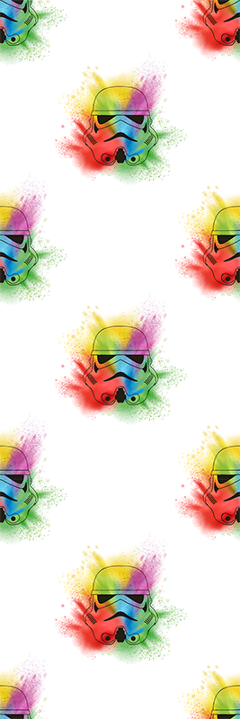 Vinyl teppich schlafzimmer mit weißen trooper köpfen - TenStickers