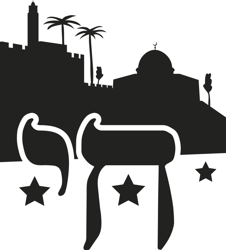 Vinyl teppich schlafzimmer mit chai symbol - TenStickers