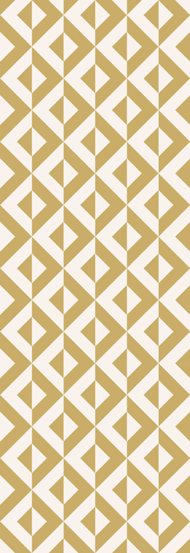 Vinyl teppich nordisch geometrisch senfgelb - TenStickers