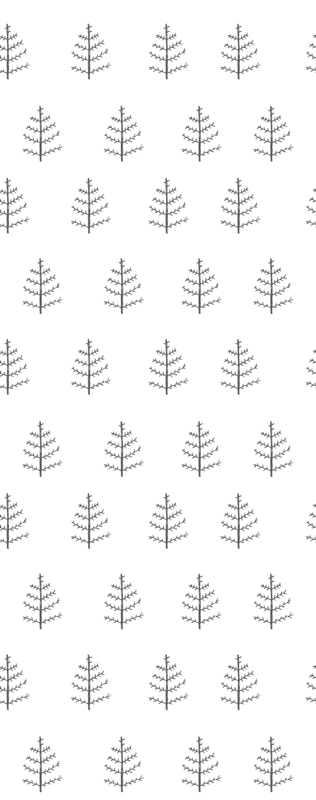 Vinyl teppich nordisch graue minimalistische baumformen - TenStickers