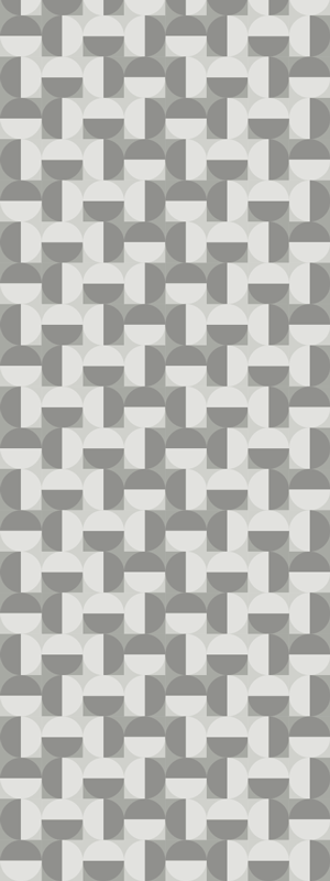 Vinyl teppich nordisch graues kreisdesign - TenStickers