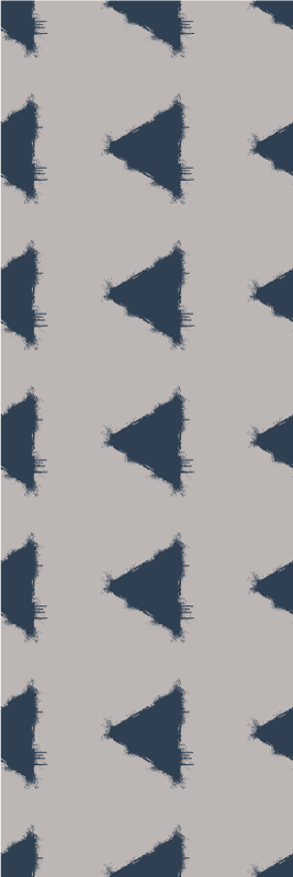 Vinyl teppich nordisch mit geometrischem muster in blau - TenStickers