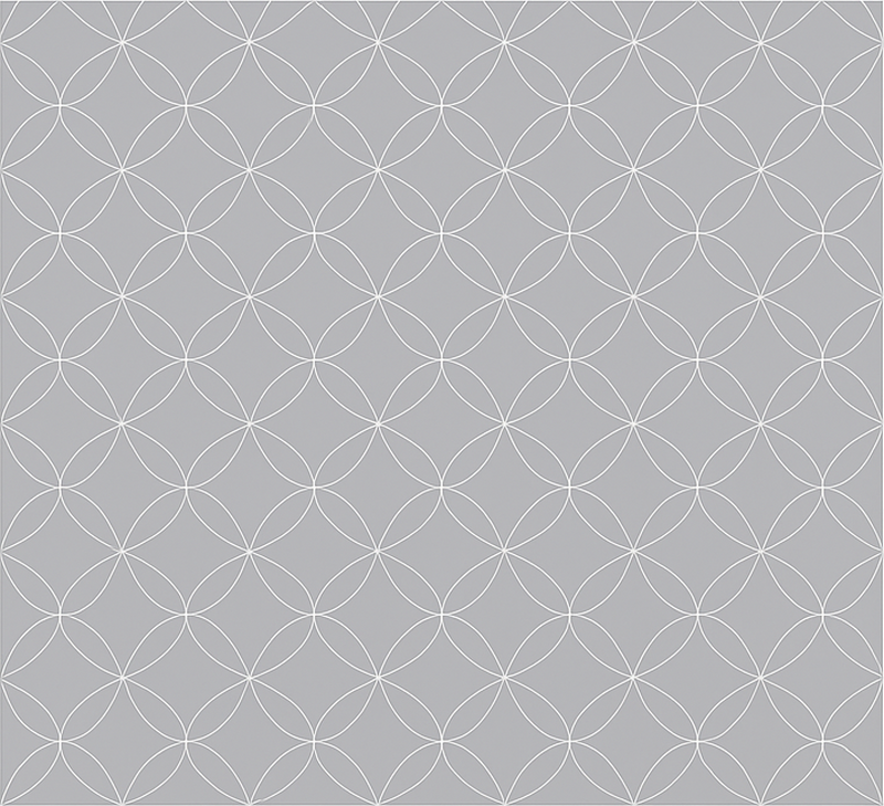 Vinyl teppich nordisch graue geometrische blumen - TenStickers
