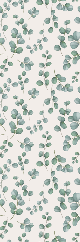 Vinyl teppich natur aquarellblätter auf beige - TenStickers