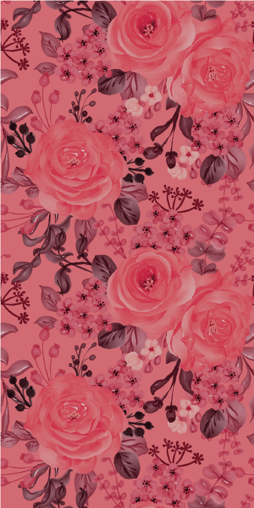 Vinyl teppich natur harmonische blumen - TenStickers