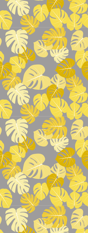 Vinyl teppich natur monstera blatt pantone - TenStickers