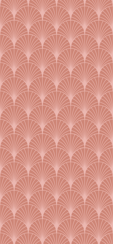 Vinyl teppich vintage mit roségold palmenmuster - TenStickers