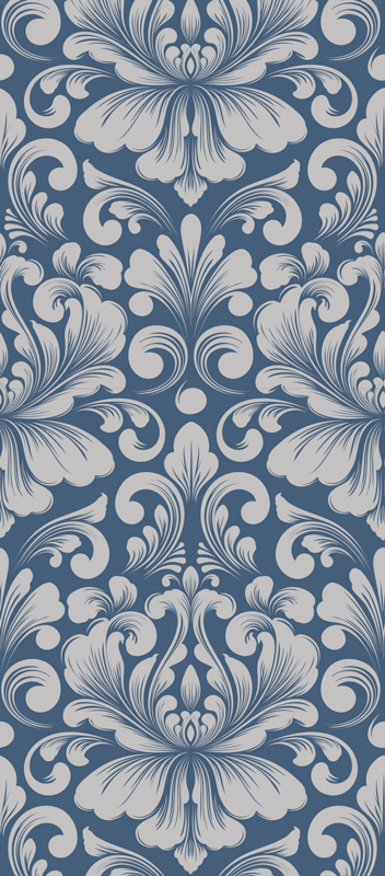 Vinyl teppich vintage im klassischen damaskus-design - TenStickers