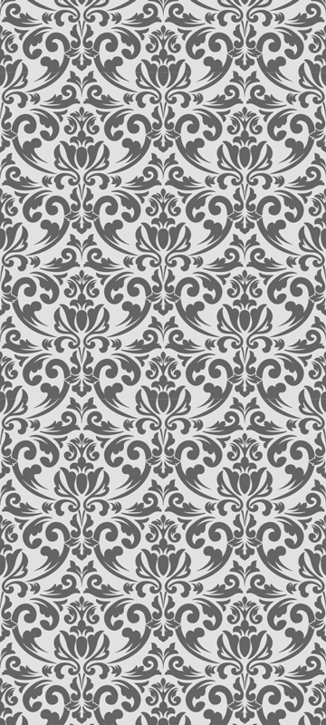 Vinyl teppich vintage mit abstraktem damaskmuster - TenStickers