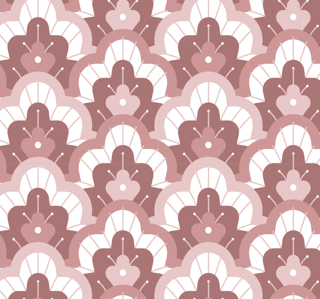Vinyl teppich vintage in rosa vintage design - TenStickers