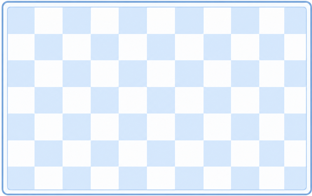 Vinyl teppich blau damier sommer - TenStickers