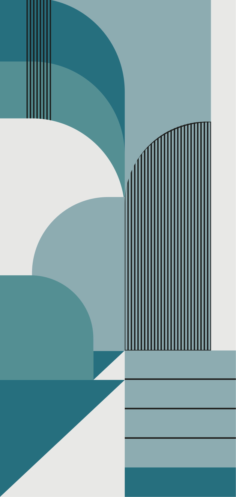 Vinyl teppich modern blaues geometrisches urban design - TenStickers