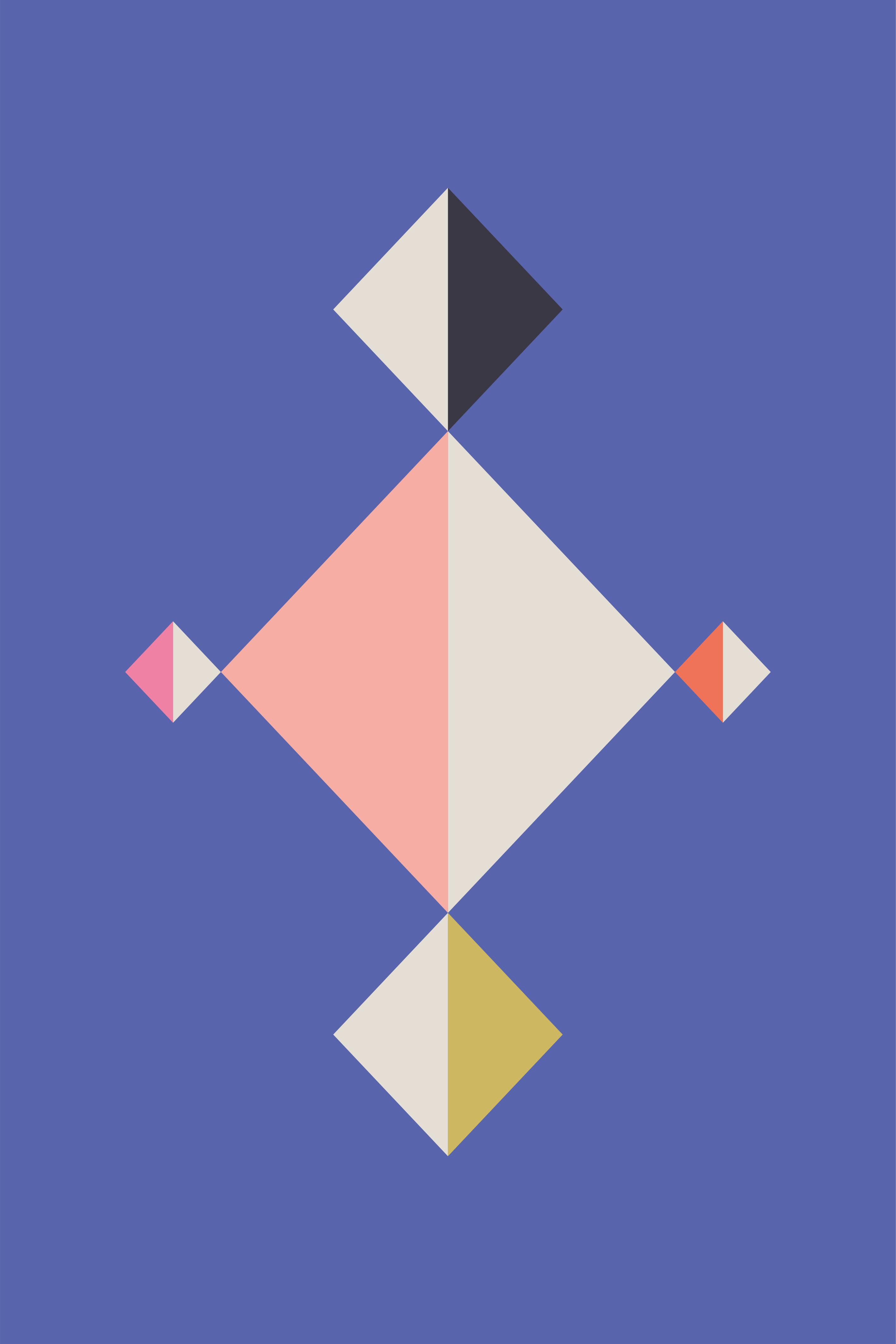 Vinyl teppich modern mit geometrischem muster - TenStickers
