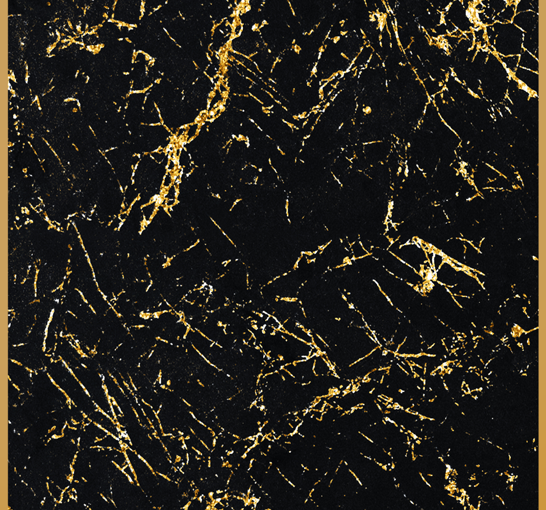 Vinyl teppich textur schwarz und gold marmor - TenStickers