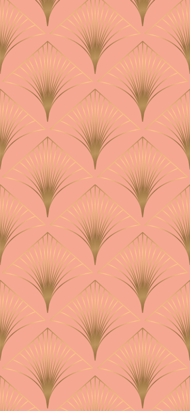 Vinyl teppich vintage mit goldenem pfeil-muster - TenStickers