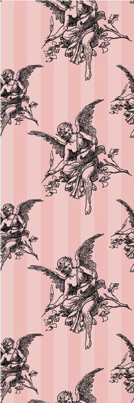 Vinyl teppich vintage mit toile jouy musterdesign - TenStickers