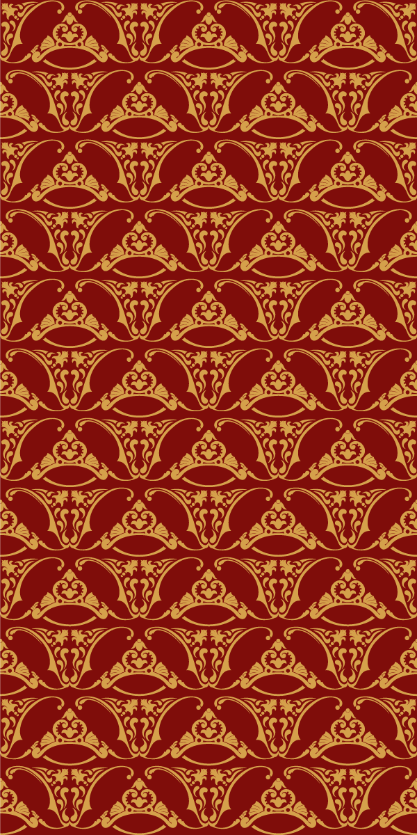 Vinyl teppich vintage im pugin design - TenStickers