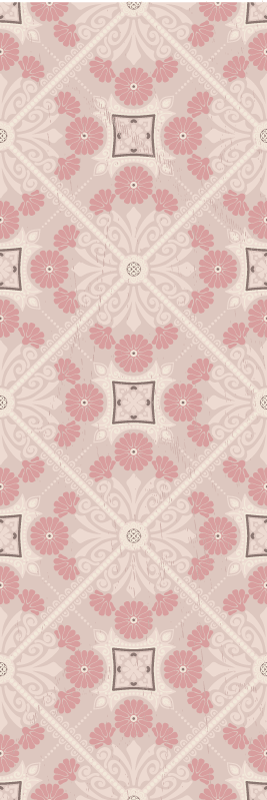 Vinyl teppich vintage im pastellfarbenen design - TenStickers