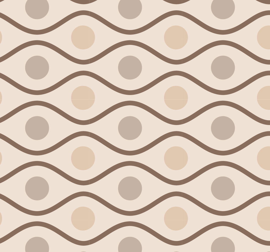 Vinyl teppich vintage beige im 70er stil - TenStickers