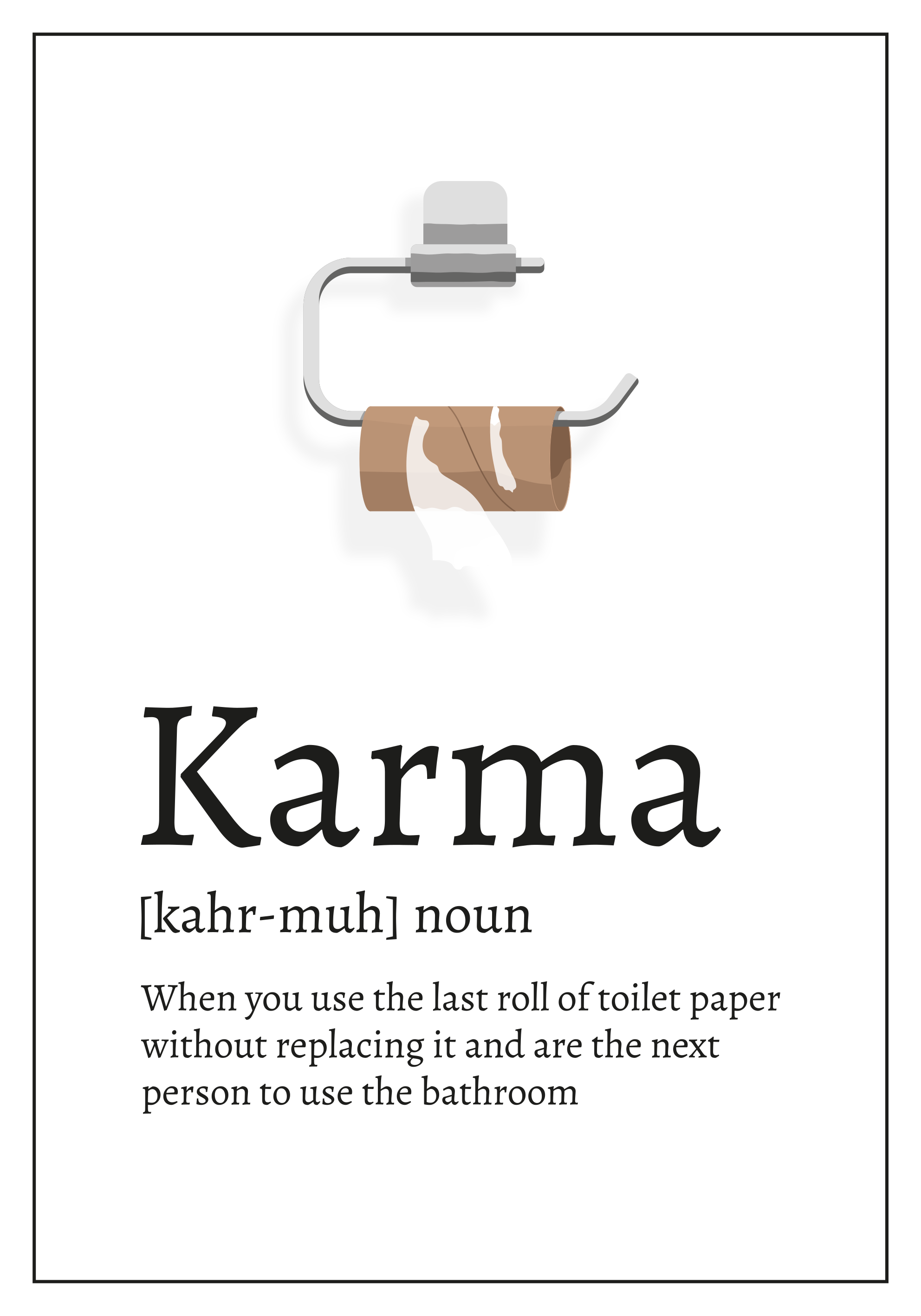 Vinyl teppich text karma definition - TenStickers