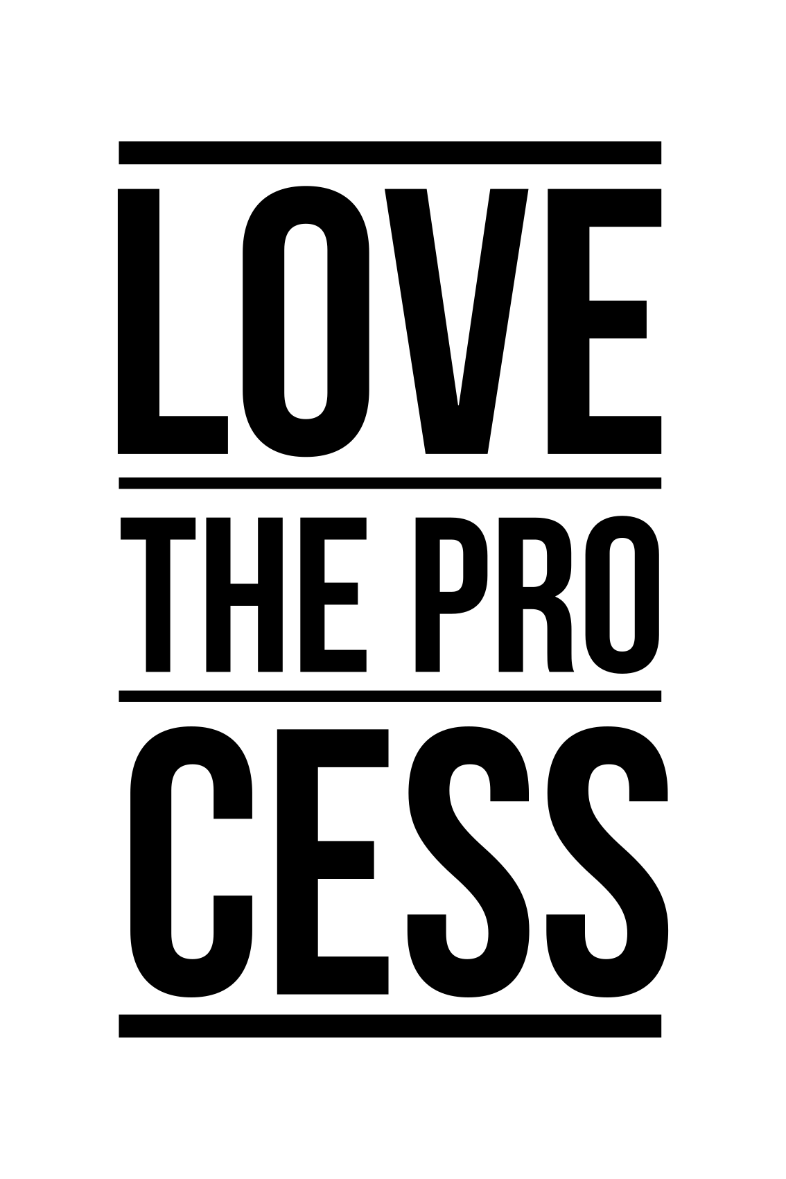 Vinyl teppich text liebe den prozess text - TenStickers
