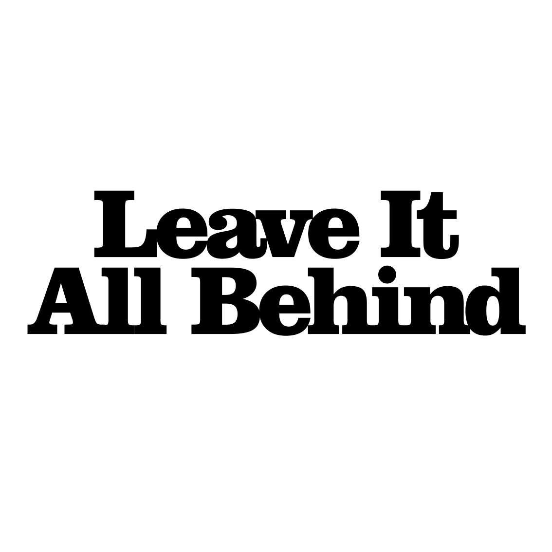 Vinyl teppich text lass alles hinter dir - TenStickers