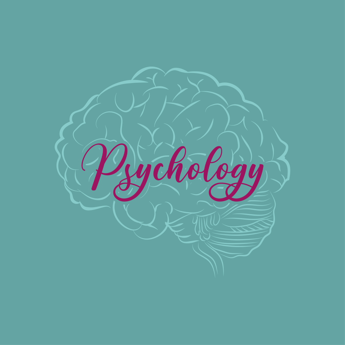 Vinyl teppich text psychologie gehirn - TenStickers