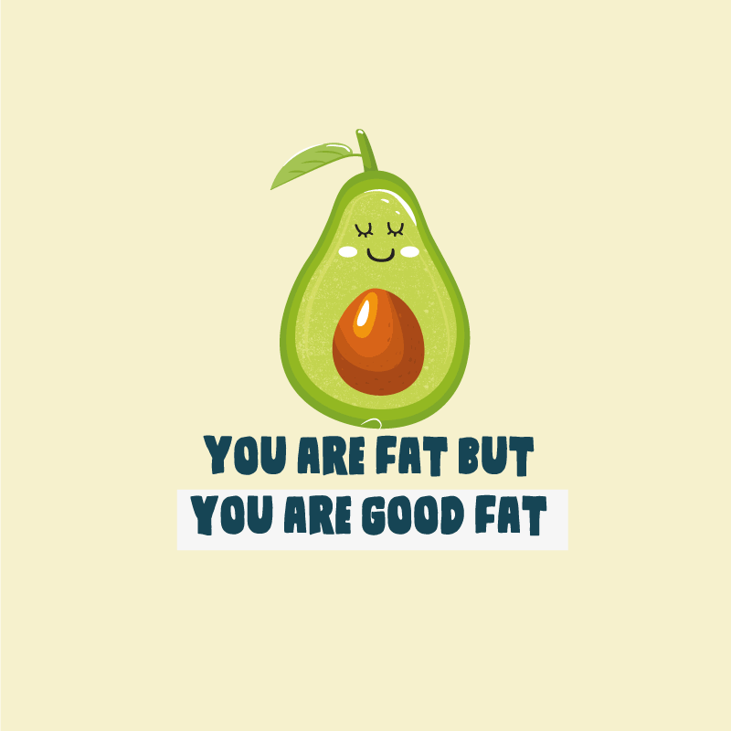 Vinyl teppich text lustiges zitat mit avocado - TenStickers