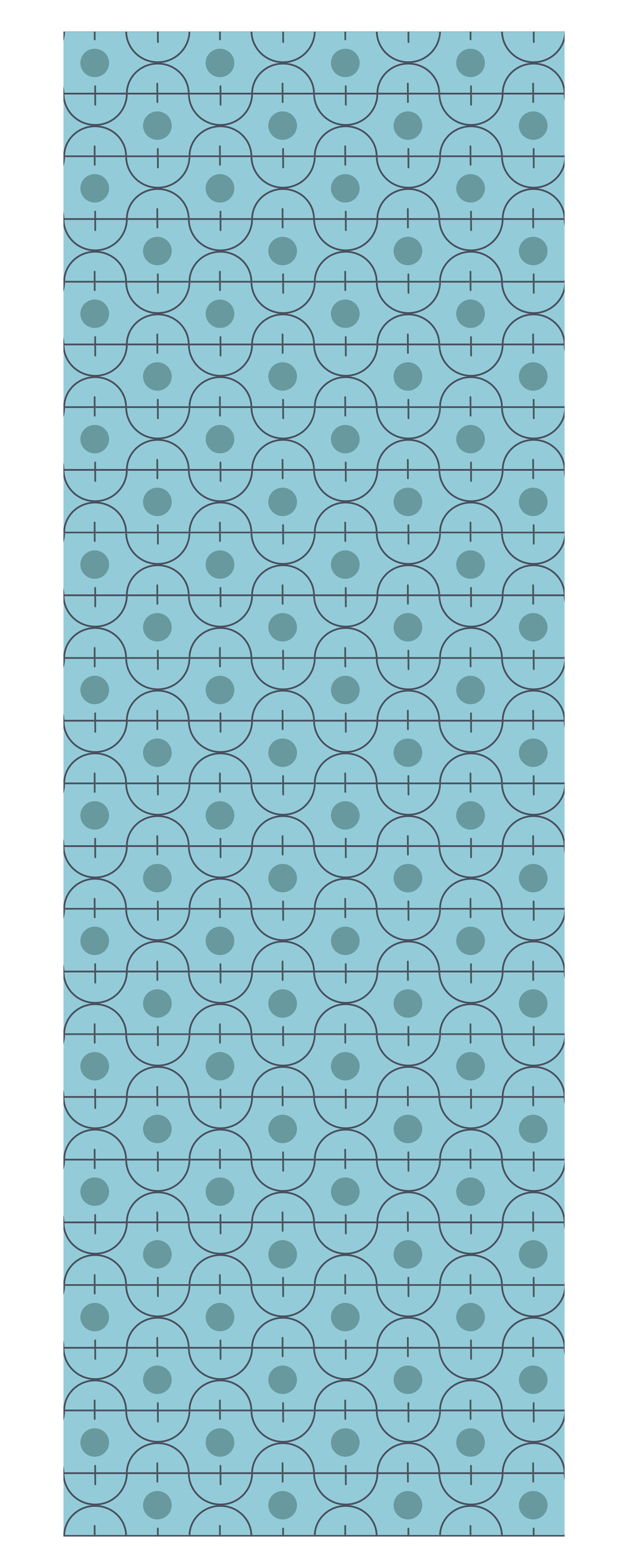 Vinyl teppich textur mit blauem geometrischem japanmuster - TenStickers
