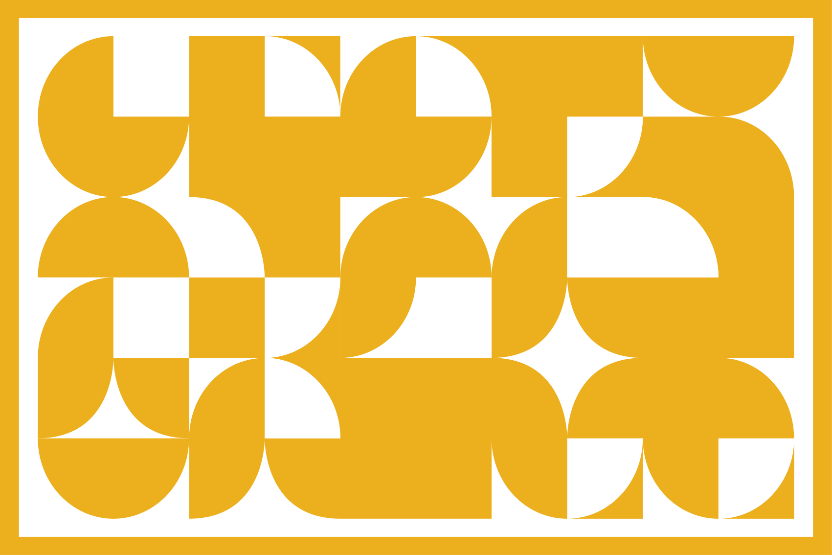 Vinyl teppich geometrisch gelbes kreis-muster - TenStickers