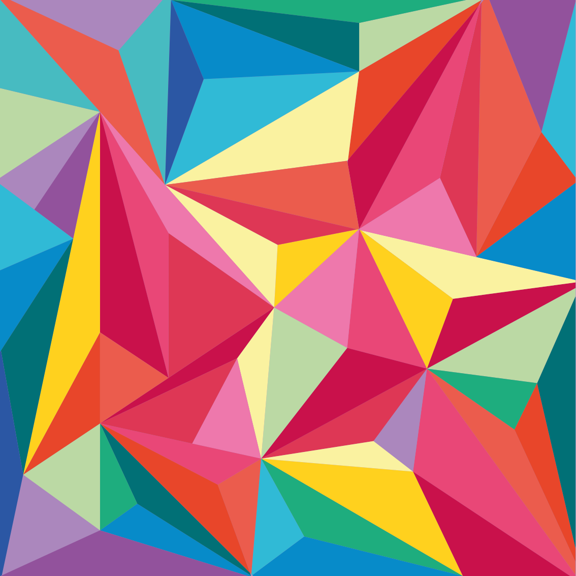 Vinyl teppich geometrisch buntes muster - TenStickers