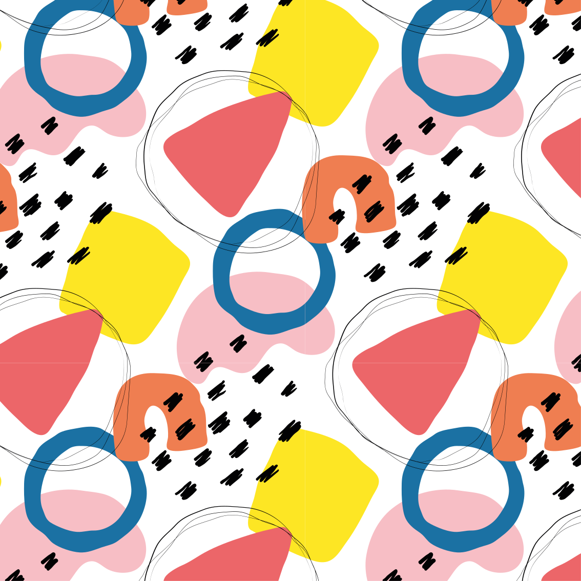 Vinyl teppich geometrisch kunst mit muster - TenStickers