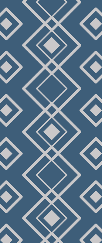 Vinyl teppich flur superfresco easy navy geometrisch - TenStickers