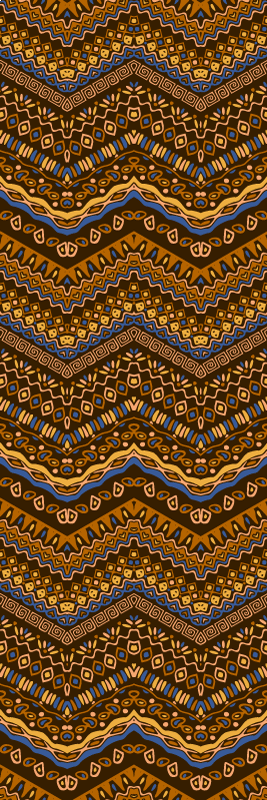 Vinyl teppich flur im afrikanischen tribal design - TenStickers