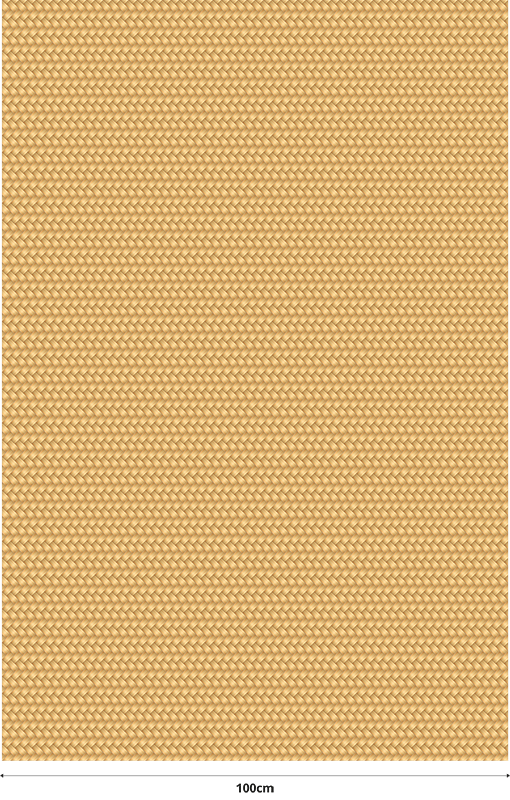 Vinyl teppich beige mit korbgeflechtstruktur - TenStickers